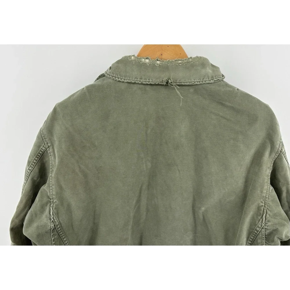 US Army M-65 Field Jacket Size Small USA Vintage Coat M65 Distressed Vietnam Era